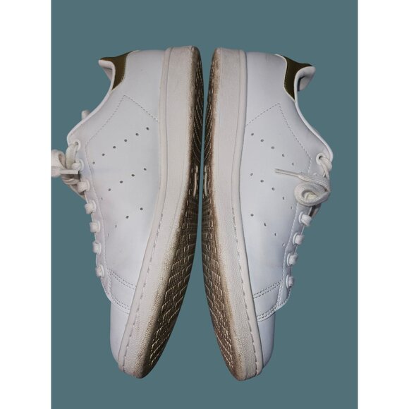 Adidas Stan Smith Primegreen White/Gold Tennis Sneakers Women Size 8.5 - Picture 4 of 11